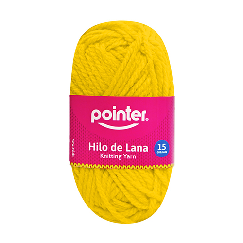 [7A018-KY-25G-YELLOW] HILO DE LANA PARA MANUALIDADES AMARILLO - 25GRS