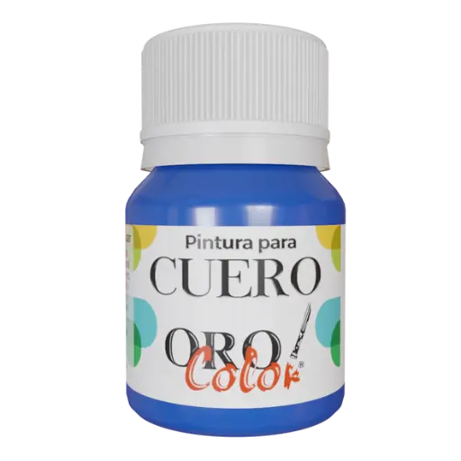 [CU-659] PINTURA PARA CUERO AZUL NEON FLUORESCENTE
