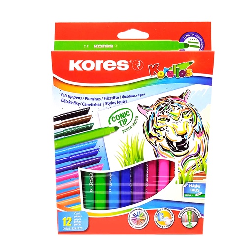 [29043.21] PLUMON ESCOLAR PUNTA CONICA KORELLO x12PZS