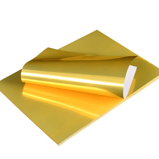 [4206-03] PAPEL ADHESIVO METALIZADO DORADO - 0.45x3M