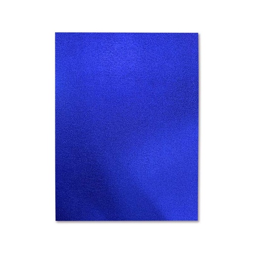 [553.006.7] FOAMY ESTAMPADO METALIZADO AZUL REAL - DOBLECARTA 30x40CM