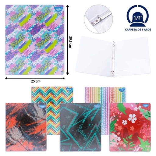 [FLJG-P-1/2-C] CARPETA 3 AROS 1/2"