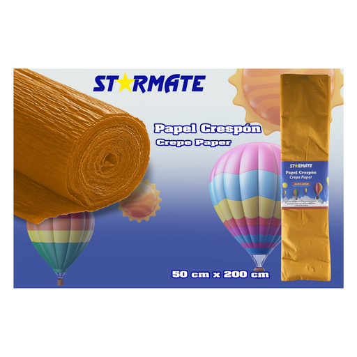 [STR-CP-8046] PAPEL CRESPON 50X200CM AMARILLO OSCURO