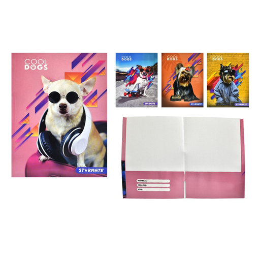 [STR-7043] CARPETA - 22.86X30.48"- DISEÑO - PERRITOS