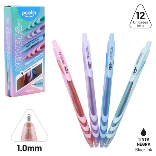 [HBP-2492] BOLIGRAFO HIBRIDO TINTA NEGRA 1.0 mm