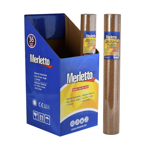 [780-4582486] LAMINA DE CORCHO ADHESIVA 45CM x1M