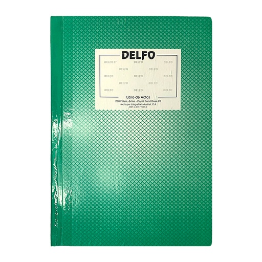[10452-01] LIBRO DE ACTAS DELFO 200 FOLIOS