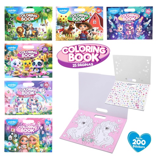 [DB-2382] LIBRO DE COLOREAR CON STICKERS