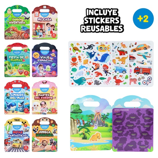 [ANC-2327] LIBRO DE STICKERS REUTILIZABLES