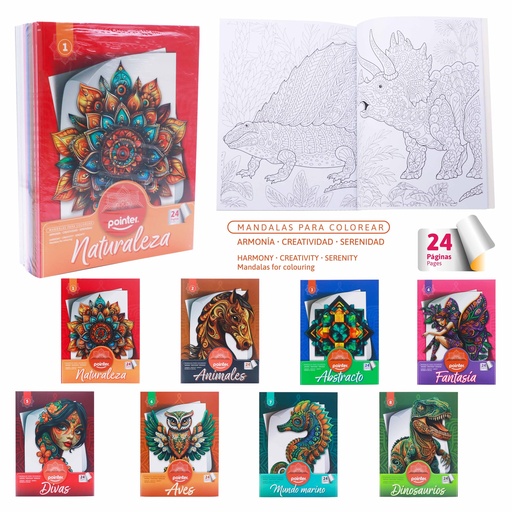 [DW-24145] LIBRO PARA COLOREAR MANDALA