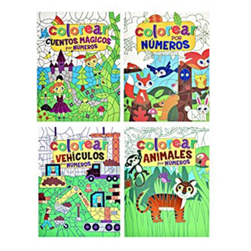 [7033] LIBRO PARA COLOREAR POR NUMEROS