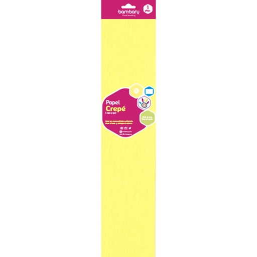 [107-0250/220] PAPEL CREPE AMARILLO