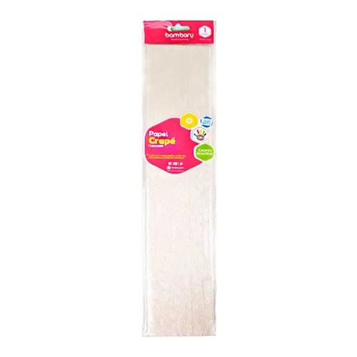 [107-3035/800] PAPEL CREPE BLANCO PERLADO - 50CM x 2M