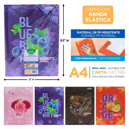 [FL2-2506] CARPETA CON AROMA A4