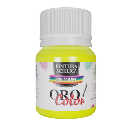 [A-678-30] PINTURA ACRILICA PREMIUM AMARILLO NEON 30ML