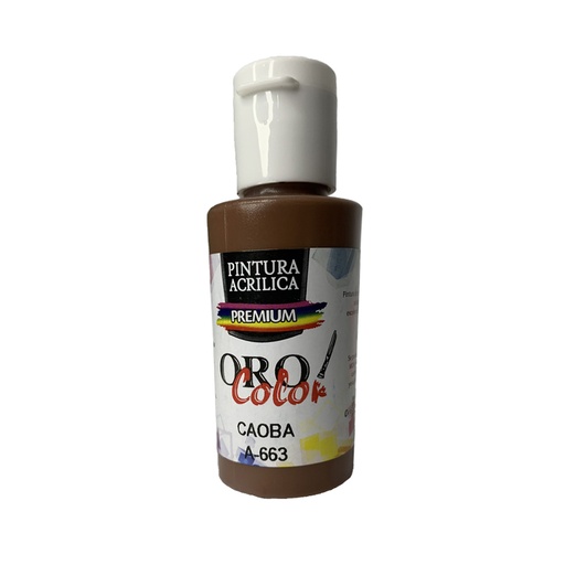 [A-663-60] PINTURA ACRILICA PREMIUM CAOBA 60ML