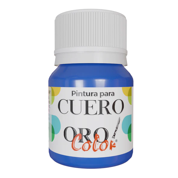 [CU-659] PINTURA PARA CUERO AZUL NEON FLUORESCENTE