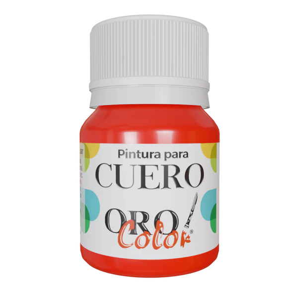 [CU-654] PINTURA PARA CUERO ROJO NEON 30ML