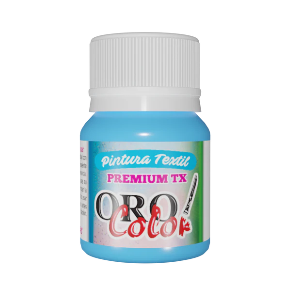 [TX344] PINTURA TEXTIL PREMIUM AZUL CELESTE 30ML