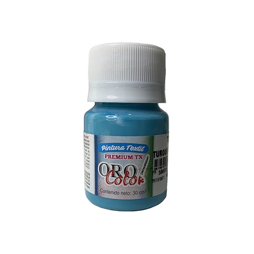 [TX354] PINTURA TEXTIL PREMIUM TURQUESA SUAVE 30ML