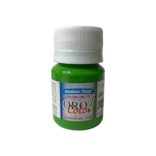 [TX360] PINTURA TEXTIL PREMIUM VERDE AGUACATE 30ML