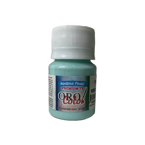 [TX352] PINTURA TEXTIL PREMIUM VERDE MENTA 30ML