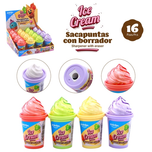 [SH-2524] SACAPUNTA HELADO CON BORRADOR