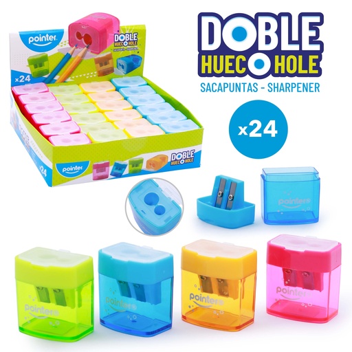 [SH-1950] SACAPUNTAS DOBLE HUECO