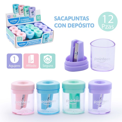 [SH-24115] SACAPUNTAS PASTEL (TRIANGULO)