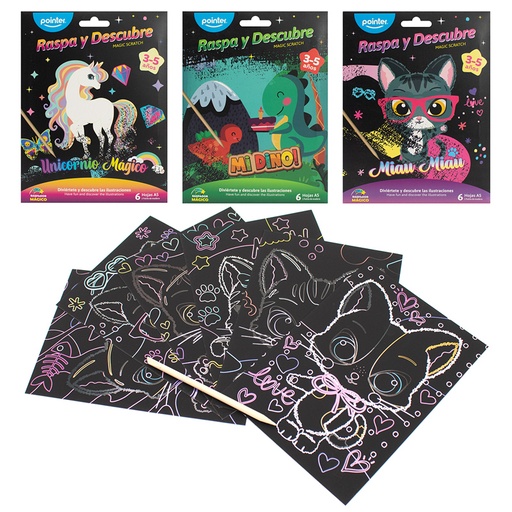 [SB-2266] SET DE HOJAS RASPA Y DESCUBRE