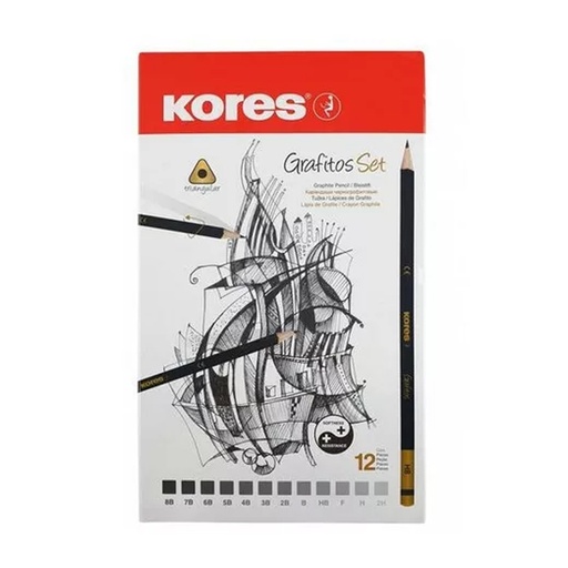 [92162.01] SET DE LAPICES GRAFITO GRADUADOS x12PZS