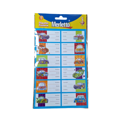 [785-6644074] ETIQUETAS ESCOLARES