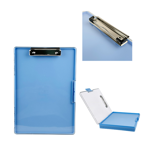 [780-1604281] TABLA DE CHEQUE TIPO FOLDER A4 CELESTE