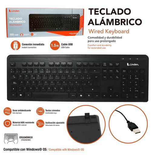 [LD-WK-01] TECLADO DE COMPUTADORA